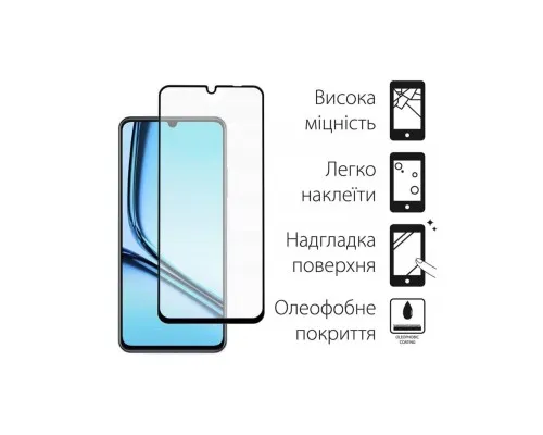 Скло захисне Dengos Ful Glue Realme Note 50 (black) (TGFG-371)