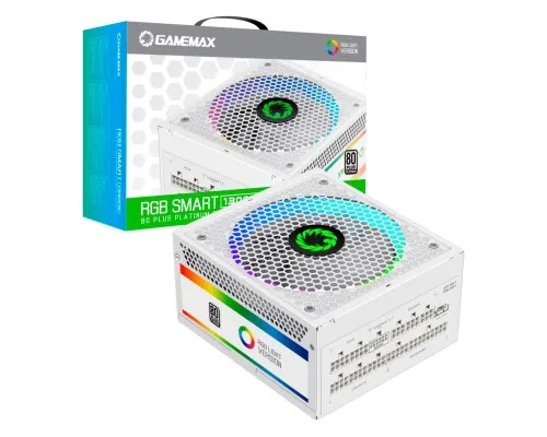 Блок живлення Gamemax 1300W RGB-1300 WH (RGB-1300 WH (ATX3.0/3.1 PCIe5.)