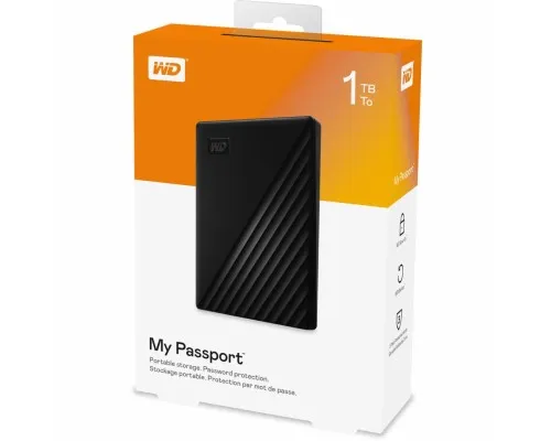 Зовнішній жорсткий диск 2.5 1TB WD (WDBYVG0010BBK-WESN)