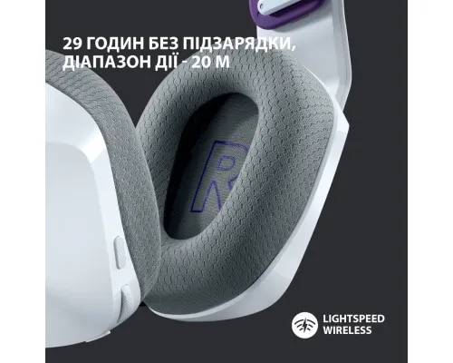 Навушники Logitech G733 Lightspeed Wireless RGB Gaming Headset White (981-000883)