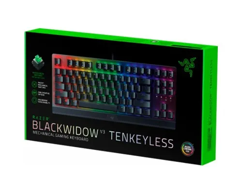 Клавіатура Razer BlackWidow V3 TKL Razer Green RU (RZ03-03490700-R3R1)
