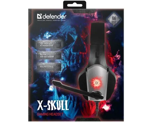 Навушники Defender X-Skull Black-Grey (64585)