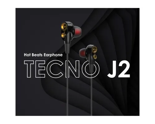 Навушники Tecno Hot beats J2 (4895180748967)