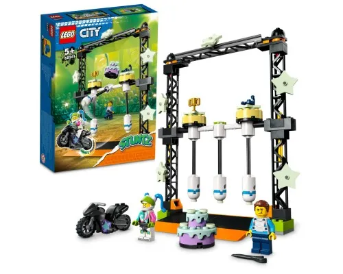 Конструктор LEGO City Stuntz Каскадерське завдання «Нокдаун» 117 деталей (60341)