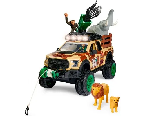 Игровой набор Dickie Toys Парк диких животных с внедорожником 25 см и фигурками (3837016)