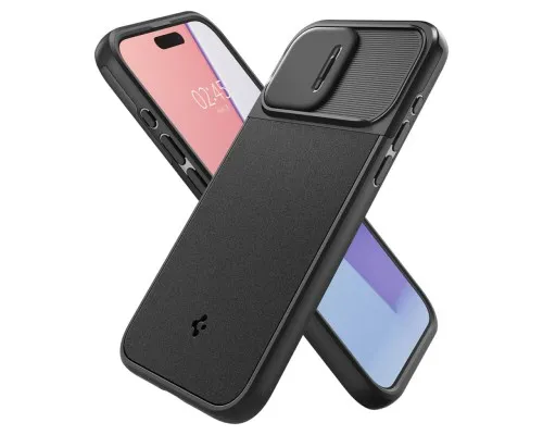 Чохол до мобільного телефона Spigen Apple iPhone 15 Pro Optik Armor MagFit Black (ACS06738)