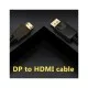 Кабель мультимедийный DisplayPort to HDMI 1.0m ProLogix (PR-DP-HDMI-P-02-30-1m)