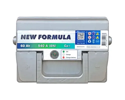 Акумулятор автомобільний NEW FORMULA 60Ah (+/-) 540EN (5602202250)