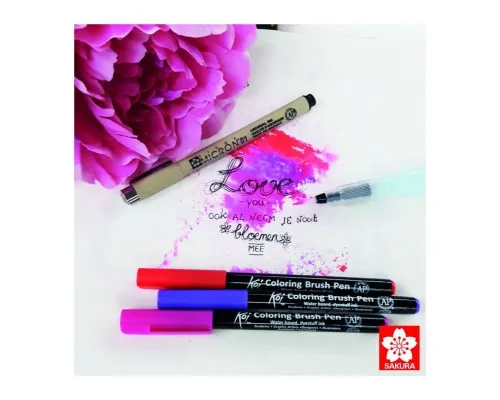 Художественный маркер KOI набор Coloring Brush Pen, 12 цветов (084511391772)