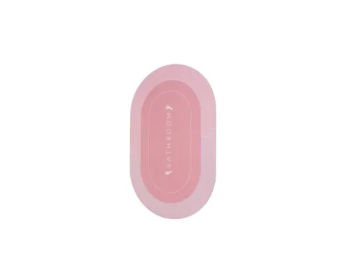 Коврик для ванной Stenson суперпоглощающий 50 х 80 см овальный светло-розовый (R30940 l.pink)