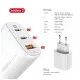 Зарядний пристрій Intaleo 65W GAN 2USB-C PD+USB-A QC 3.0 white (1283126559525)