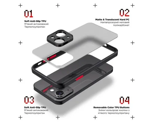 Чохол до мобільного телефона Armorstandart Frosted Matte Realme C67 4G Black (ARM73863)