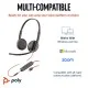 Наушники Poly BlackWire C3225 USB-C HS Stereo +3.5mm Plug +USB-C/A Adapter (Bulk) Black (8X229A6)