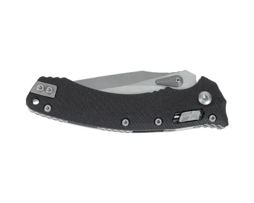 Нож Microtech Amphibian Stonewash Black (137RL-10FLGTBK)