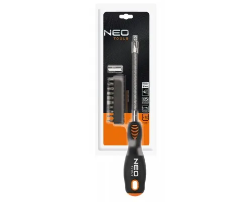 Отвертка Neo Tools с гибким стержнем, набор бит 12 шт (04-212)