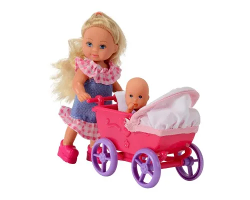 Кукла Simba Эви с малышом в коляске (5736241)