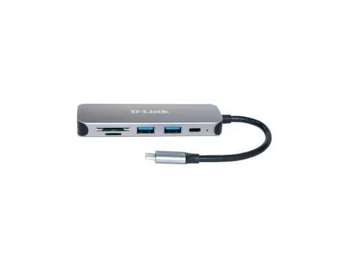 Концентратор D-Link DUB-2325 2xUSB3.0, 1xUSB TypeC, 1xSD, 1x-microSD, USB TypeC (DUB-2325)