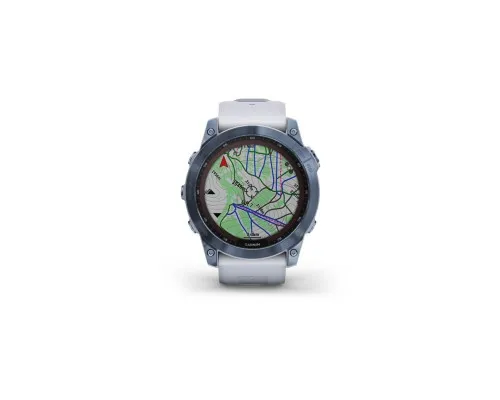 Смарт-часы Garmin fenix 7X Sapph Sol Mineral Blue, GPS (010-02541-15)