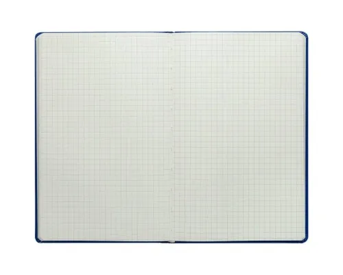 Книга записна Buromax Tweed 125x195 мм 96 аркушів в клітинку обкладинка зі штучної шкіри Синя (BM.291163-02)