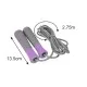 Скакалка PowerPlay 4206 Cіро-фіолетова (PP_4206_Grey/Violet)