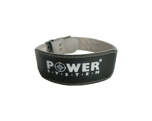 Атлетичний пояс Power System PS-3250 Power Basic шкіряний Black M (PS-3250_M_Black)