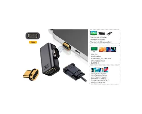 Перехідник USB-C to VGA 1080P60Hz PowerPlant (CA914289)
