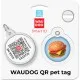Адресник для тварин WAUDOG Smart ID з QR паспортом Гамбургер, коло 25 мм (225-4037)