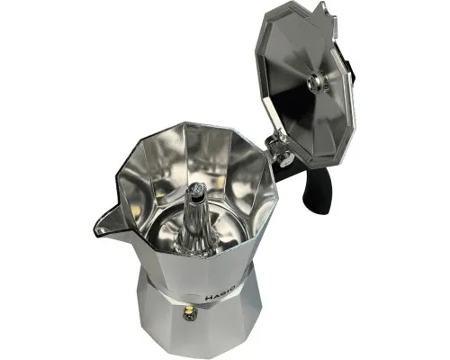 Гейзерная кофеварка Magio Срібляста 9 порції 450 мл (MG-1003)