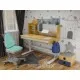 Парта з кріслом Mealux Timberdesk L (парта+кресло+тумба) (BD-690 L+ box BD 920-2 BL+Y-110 TG)