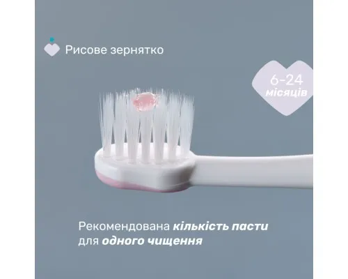 Детская зубная щетка Chicco для первых зубьев, 6-36 мес. розовая (8058664174683) (12081.00)