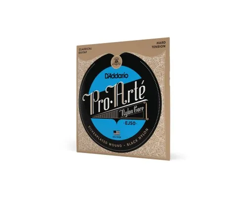 Струни для гітари D'Addario Pro-Arte Black Nylon Hard Tension (EJ50)