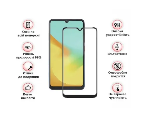 Скло захисне BeCover ZTE Blade A35/A55 Black (712313)