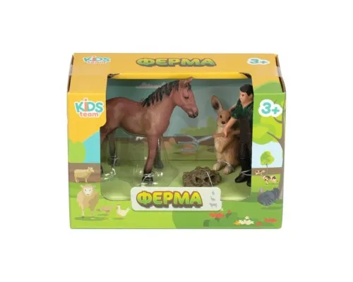 Фігурка Kids Team набір Ферма лоша, кролик, фермер (Q9899-T1_1)