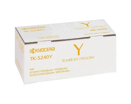 Тонер-картридж Kyocera TK-5240Y Yellow 3K (1T02R7ANL0)