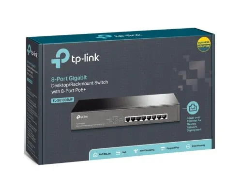 Комутатор мережевий TP-Link TL-SG1008MP
