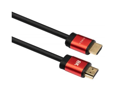 Кабель мультимедійний HDMI to HDMI 1.8m v2.1 8K Vinga (VCPHDMIMM211.8)