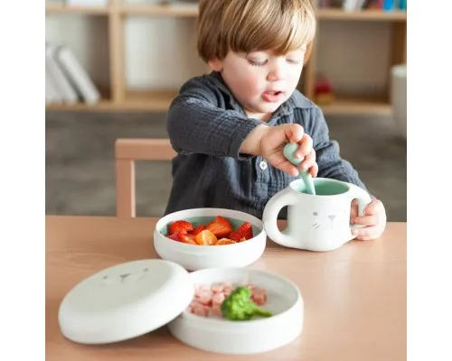Набір дитячого посуду Suavinex Hygge Затишні історії 2 тарілки рожеві (306749)