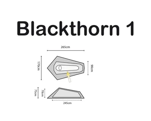 Палатка Highlander Blackthorn 1 HMTC (925508)