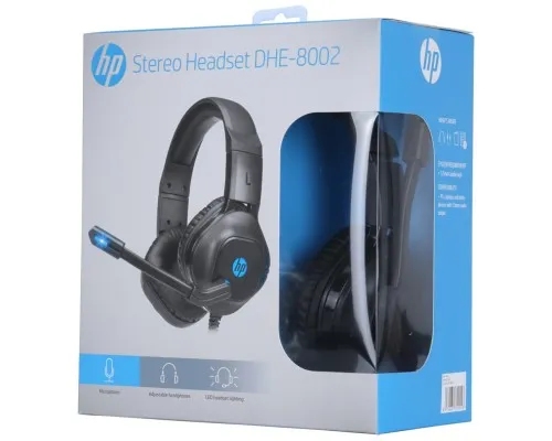 Наушники HP DHE-8002 Gaming Headset Red LED Black (DHE-8002)