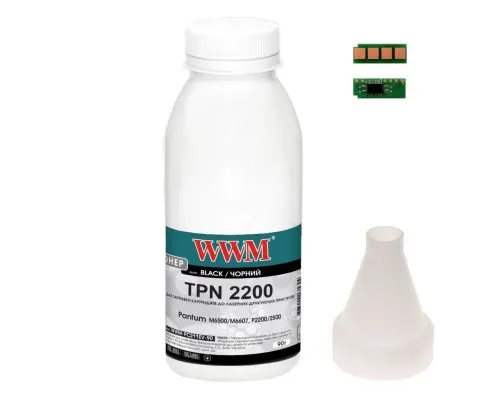Тонер Pantum M6500/M6607, P2200/2500, 90г Black, chip WWM (TC-PC-211RB-WWM)