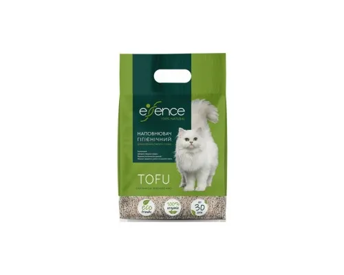 Наполнитель для туалета Essence Tofu с ароматом зеленого чая 1.5 мм 6 л (4820261920062)