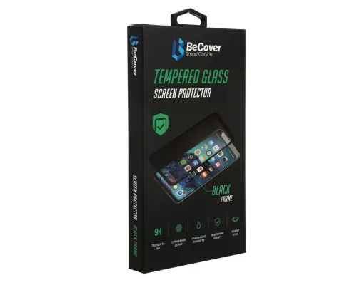 Стекло защитное BeCover Motorola Moto E30 / E40 Black (708143)