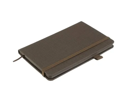 Книга записна Buromax Tweed 125x195 мм 96 аркушів в клітинку обкладинка зі штучної шкіри Сіра (BM.291163-09)