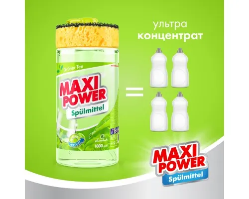 Средство для ручного мытья посуды Maxi Power Зеленый чай 1000 мл (4823098411789)
