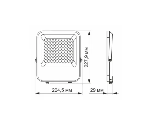 Прожектор Videx LED PREMIUM VIDEX F2 50W 5000K (VL-F2-505G)