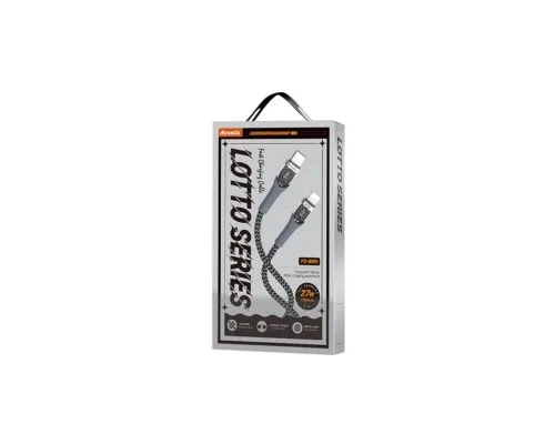 Дата кабель USB-C to Lightning Azeada Lotto PD-B89CL Proda (PD-B89 (C-L)-BK)