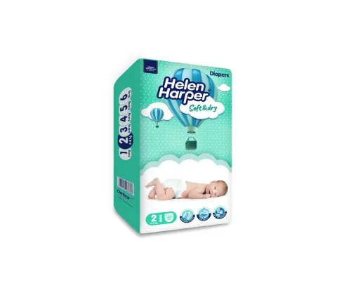 Подгузники Helen Harper Soft&Dry New Mini Размер 2 (4-8 кг) 43 шт (2316770)