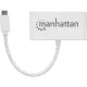 Концентратор Intracom Manhattan Type-C 4-port USB 3.0 + 3.1 PD white (163552)