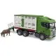 Спецтехніка Bruder Scania Super 560R для перевезення тварин 1:16 з коровою (03548)