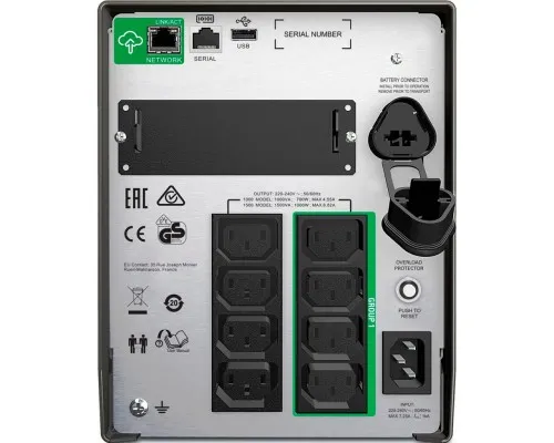 Пристрій безперебійного живлення APC Smart-UPS 1500VA LCD SmartConnect (SMT1500IC)